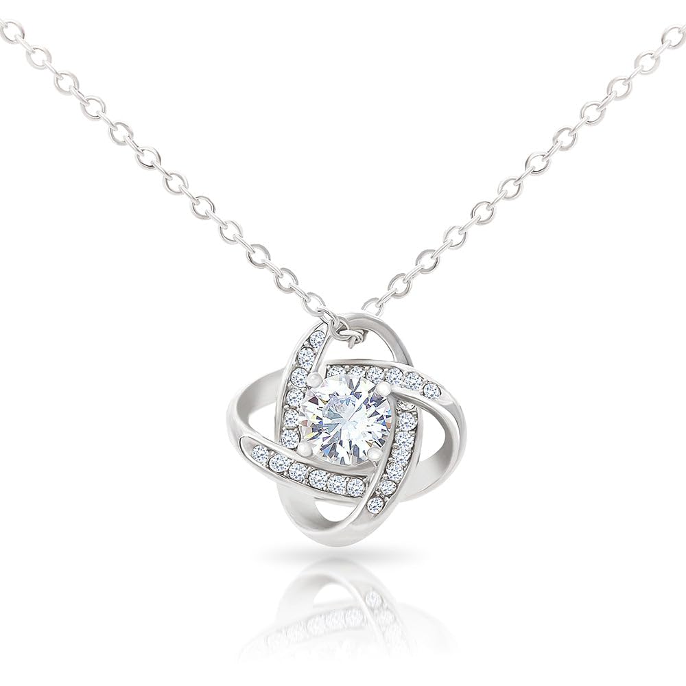 Amazon.com: To My Wife - Love Knot Necklace I Can't Live